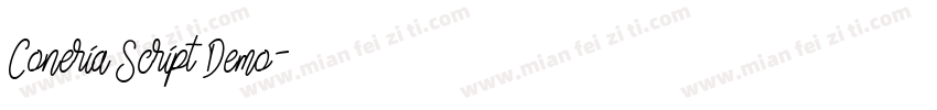 Coneria Script Demo字体转换